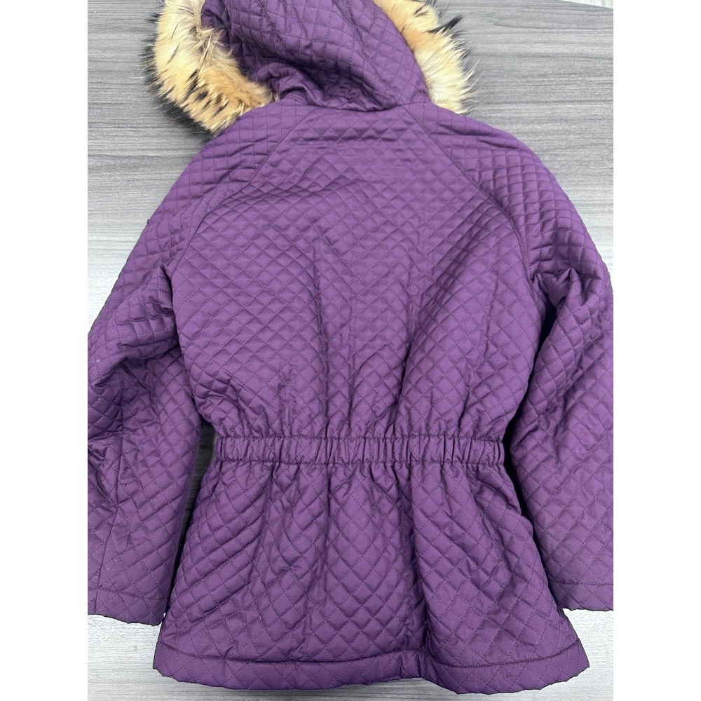 LADIES BURBERRY LONDON WINTER JACKET PARKA WOOL QUILTED HOODED SIZE SMALL A46 - Picture 5 of 8